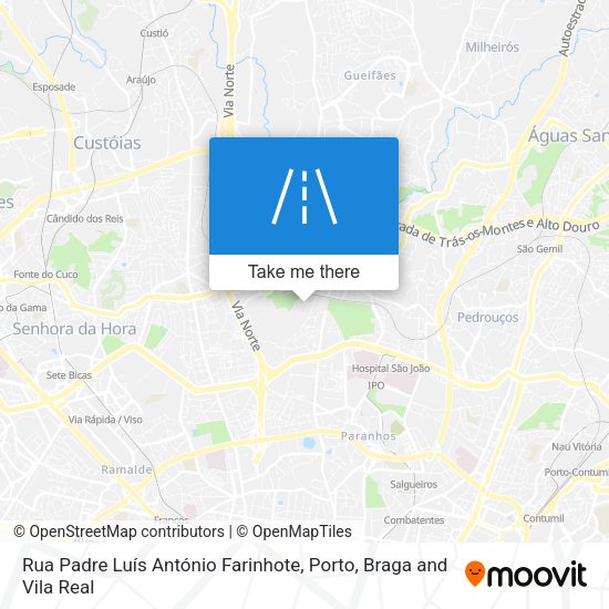 Rua Padre Luís António Farinhote map