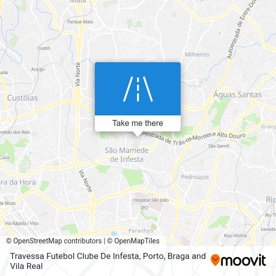 Travessa Futebol Clube De Infesta map