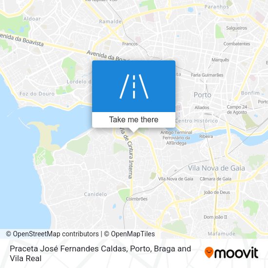 Praceta José Fernandes Caldas mapa