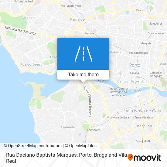 Rua Daciano Baptista Marques mapa