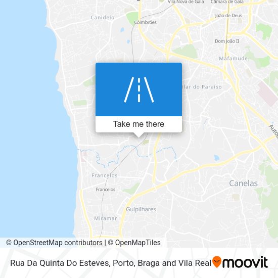 Rua Da Quinta Do Esteves map