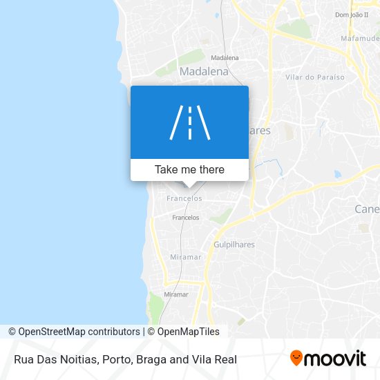 Rua Das Noitias mapa