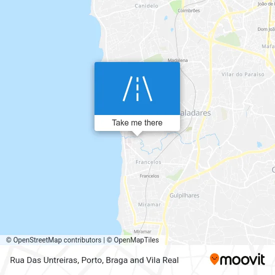 Rua Das Untreiras map
