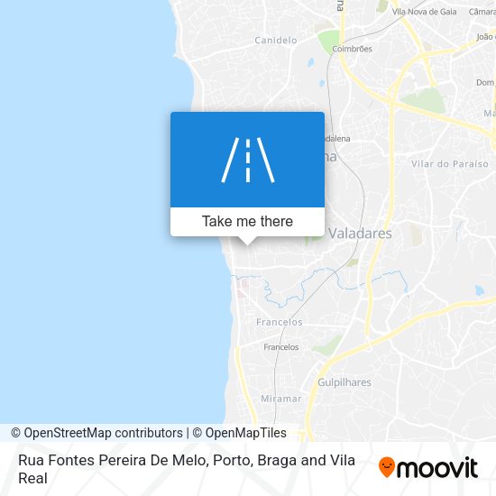 Rua Fontes Pereira De Melo mapa