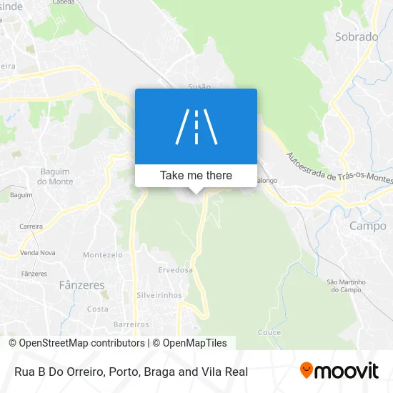 Rua B Do Orreiro map