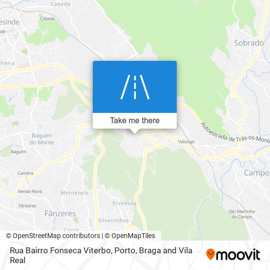 Rua Bairro Fonseca Viterbo map