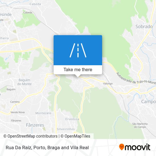 Rua Da Raíz mapa