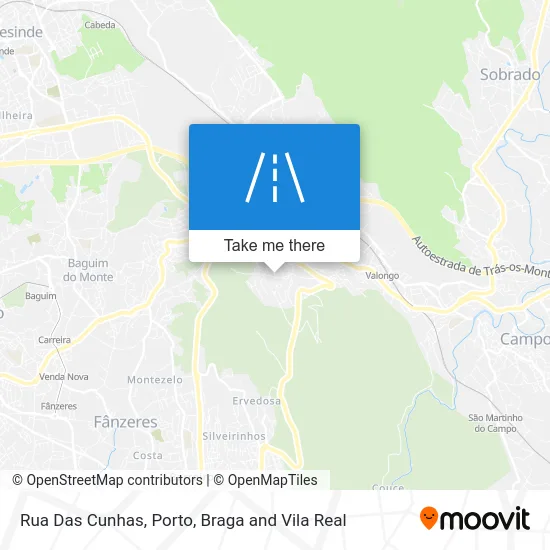 Rua Das Cunhas map