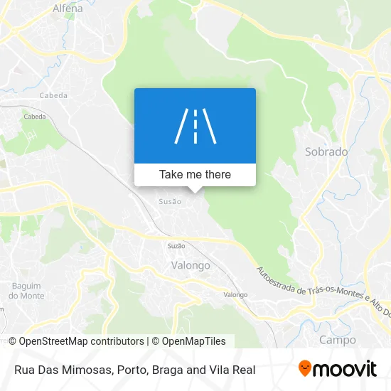 Rua Das Mimosas map