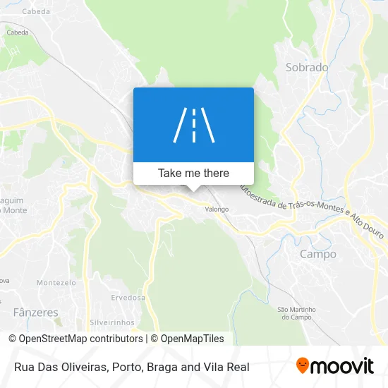 Rua Das Oliveiras map