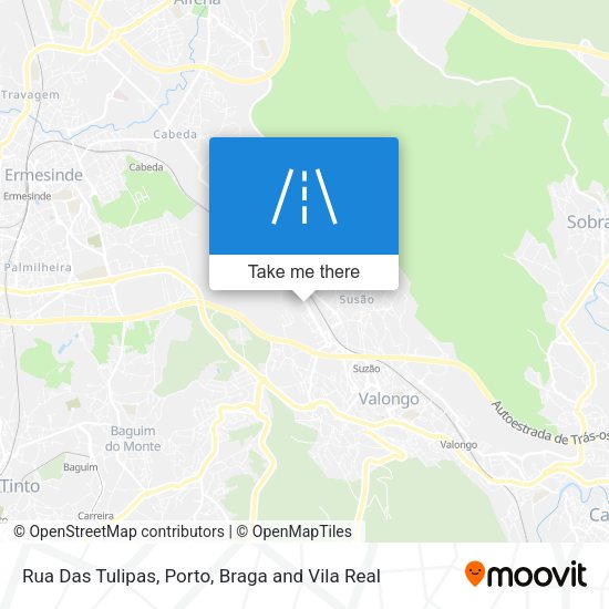 Rua Das Tulipas mapa