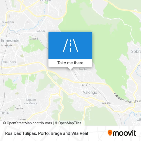 Rua Das Tulipas map