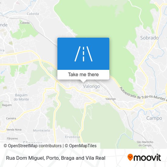 Rua Dom Miguel mapa