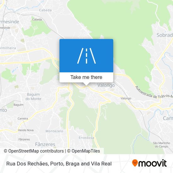Rua Dos Rechães mapa