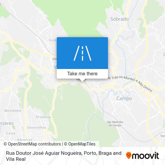 Rua Doutor José Aguiar Nogueira mapa