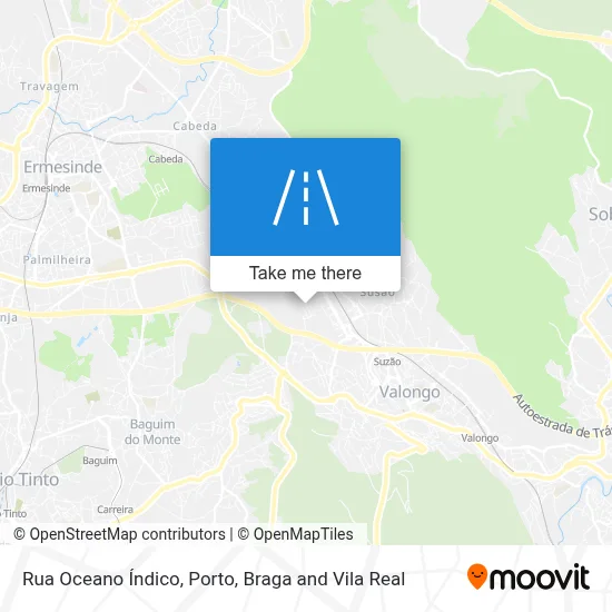 Rua Oceano Índico map