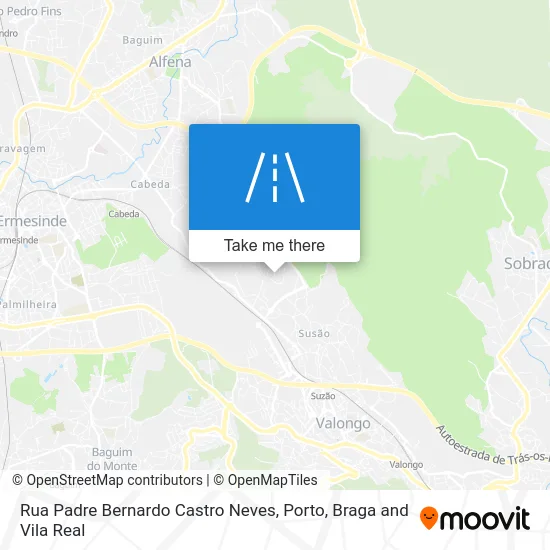 Rua Padre Bernardo Castro Neves map