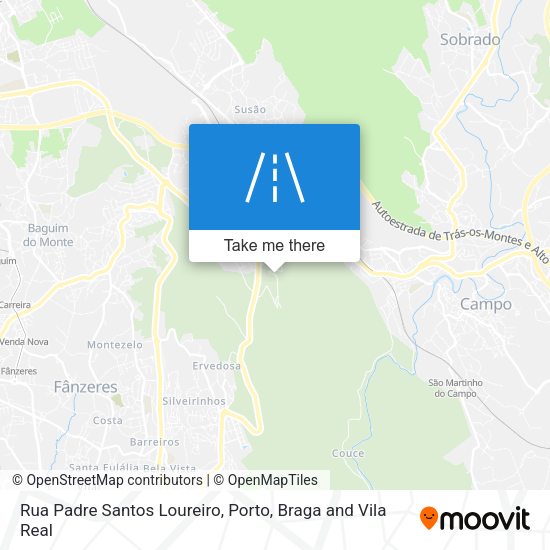Rua Padre Santos Loureiro map