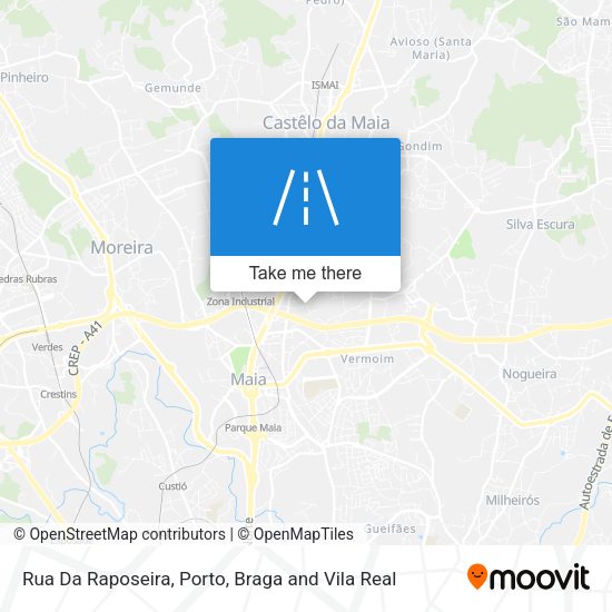 Rua Da Raposeira mapa