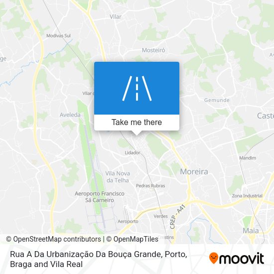Rua A Da Urbanização Da Bouça Grande map