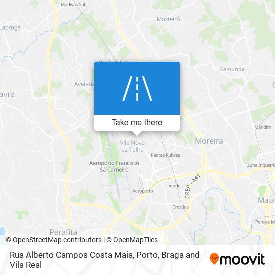 Rua Alberto Campos Costa Maia map