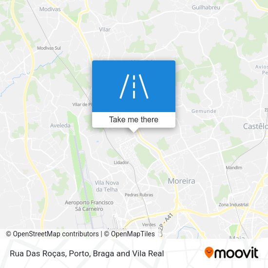 Rua Das Roças mapa