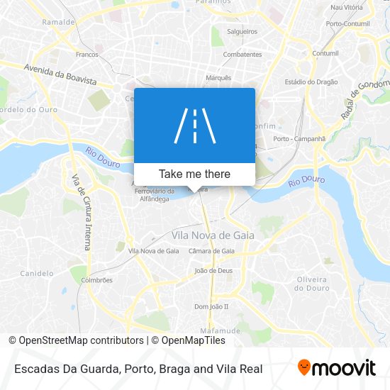 Escadas Da Guarda mapa