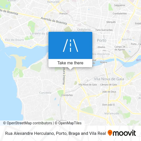 Rua Alexandre Herculano mapa