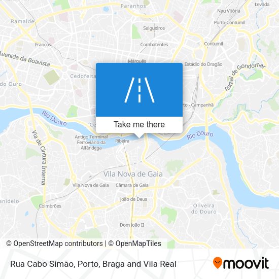 Rua Cabo Simão mapa