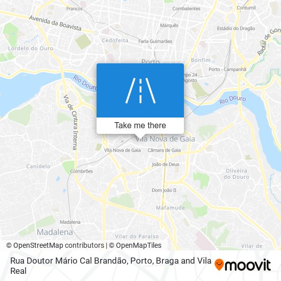 Rua Doutor Mário Cal Brandão mapa