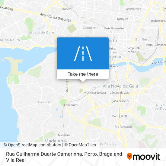 Rua Guilherme Duarte Camarinha map