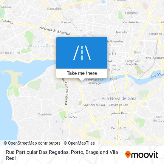Rua Particular Das Regadas mapa