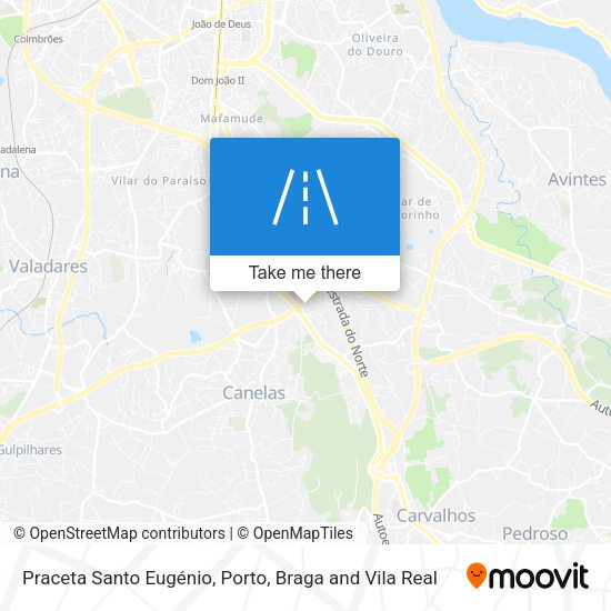 Praceta Santo Eugénio mapa