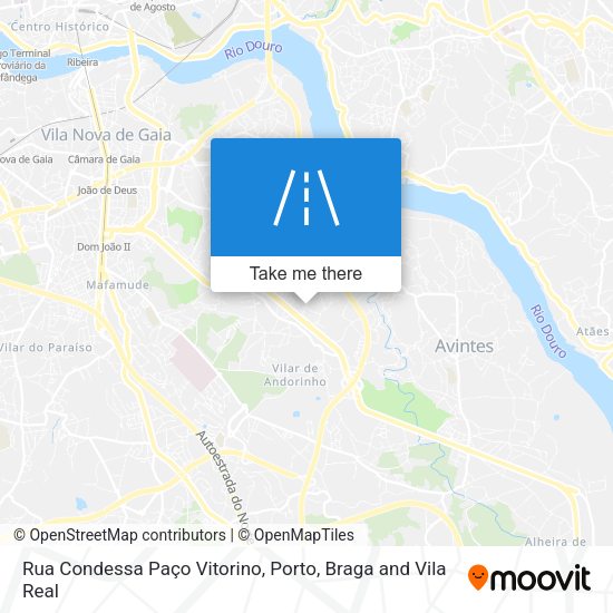 Rua Condessa Paço Vitorino mapa