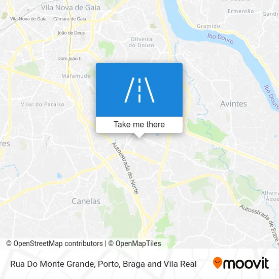 Rua Do Monte Grande mapa