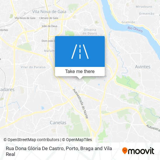 Rua Dona Glória De Castro map