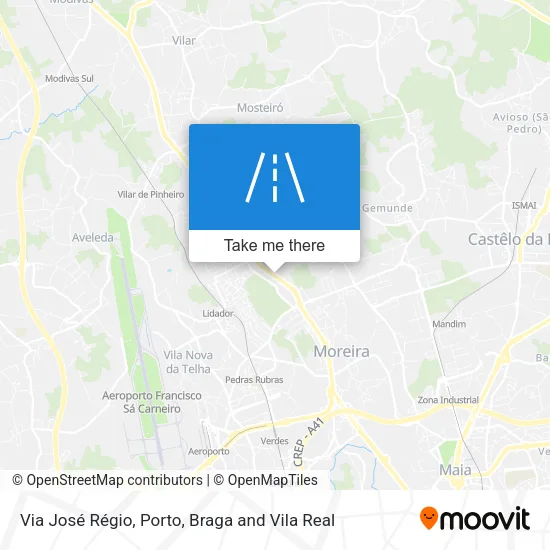 Via José Régio map