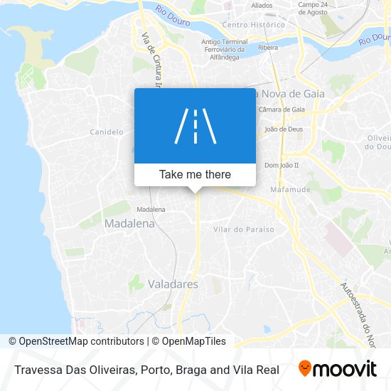 Travessa Das Oliveiras mapa