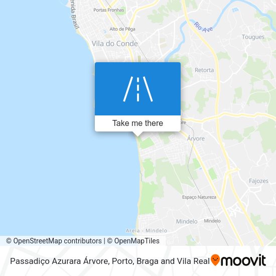 Passadiço Azurara Árvore map