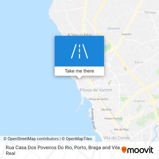Rua Casa Dos Poveiros Do Rio mapa
