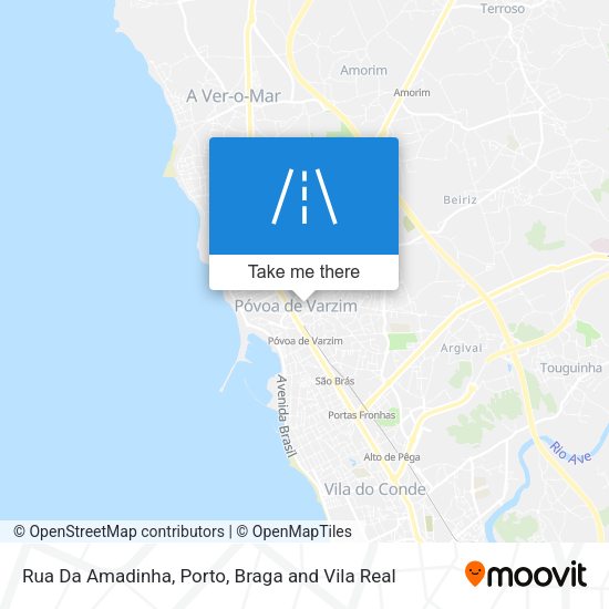 Rua Da Amadinha mapa