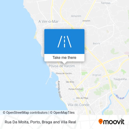 Rua Da Moita mapa