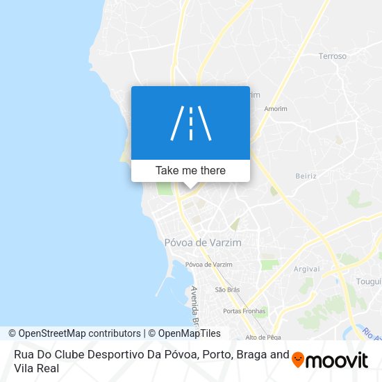 Rua Do Clube Desportivo Da Póvoa map