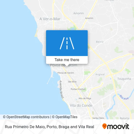 Rua Primeiro De Maio map
