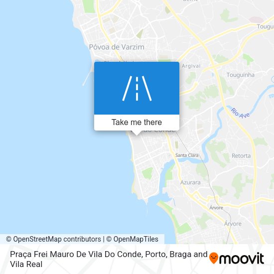 Praça Frei Mauro De Vila Do Conde mapa