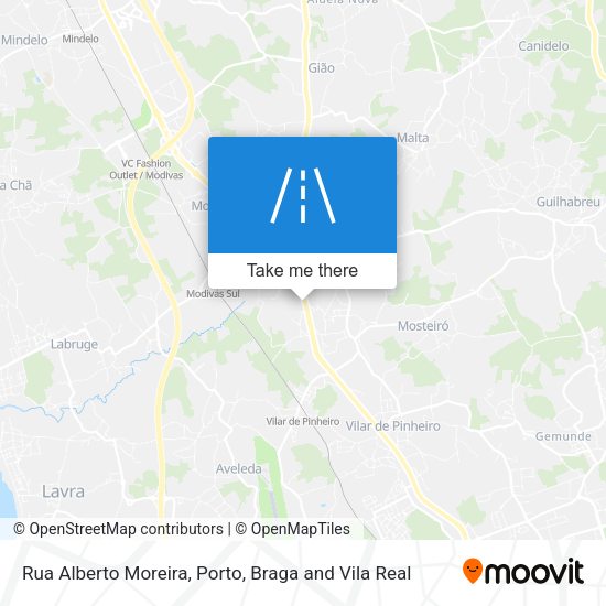 Rua Alberto Moreira mapa
