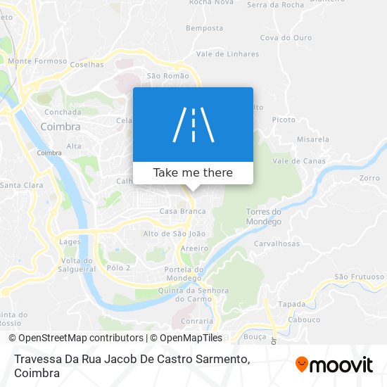 Travessa Da Rua Jacob De Castro Sarmento mapa