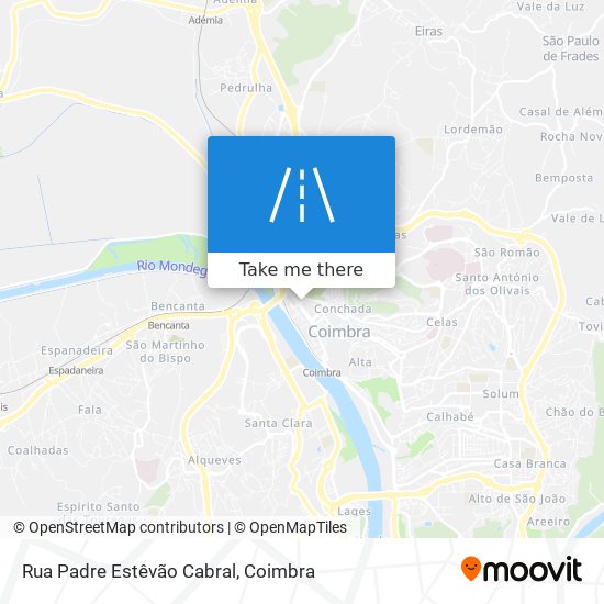 Rua Padre Estêvão Cabral mapa