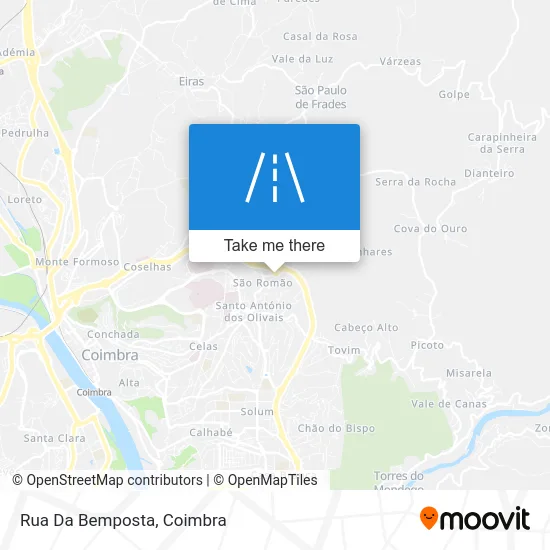Rua Da Bemposta map