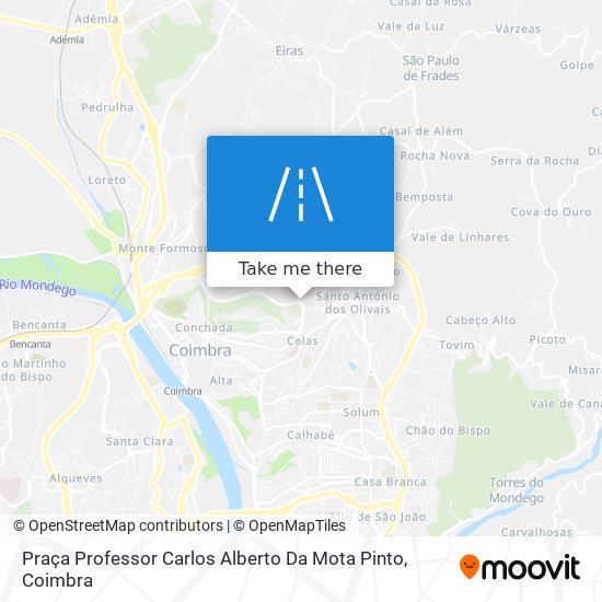 Praça Professor Carlos Alberto Da Mota Pinto map